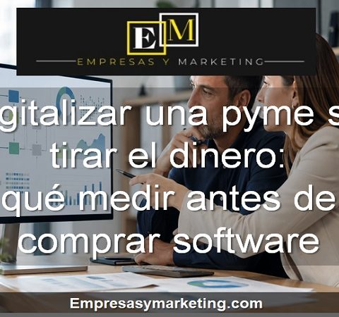 Digitalizar una pyme sin tirar el dinero qué medir antes de comprar software