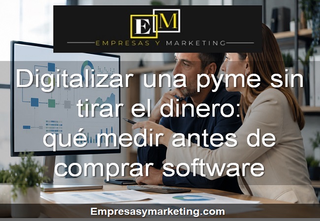 Digitalizar una pyme sin tirar el dinero qué medir antes de comprar software